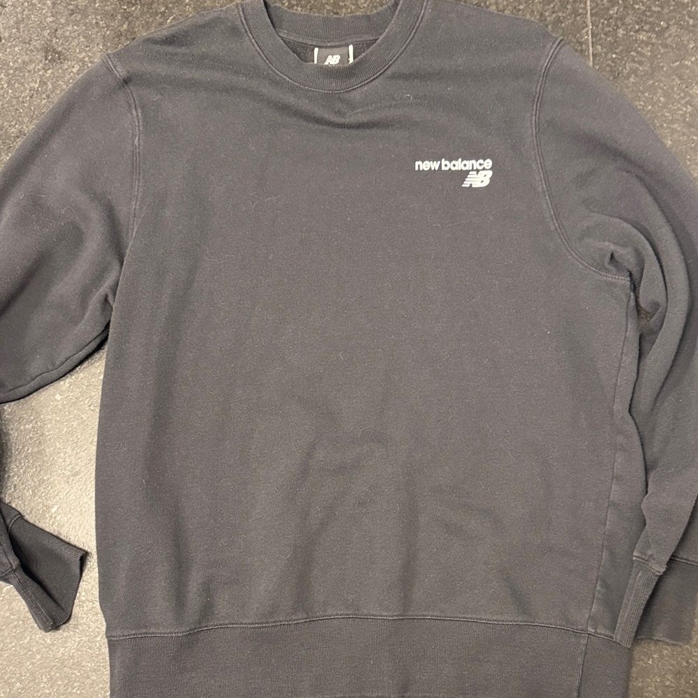 New Balance Men's Black Crewneck Sweater